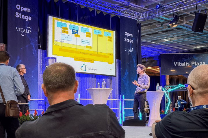 Ewout Kramer presenting on EHDS at Vitalis 2026